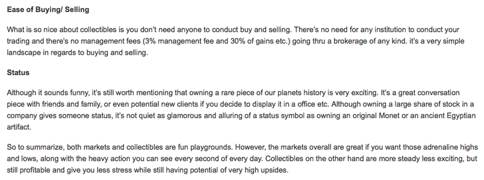 The Open News: Stocks vs Collectibles - Page 5