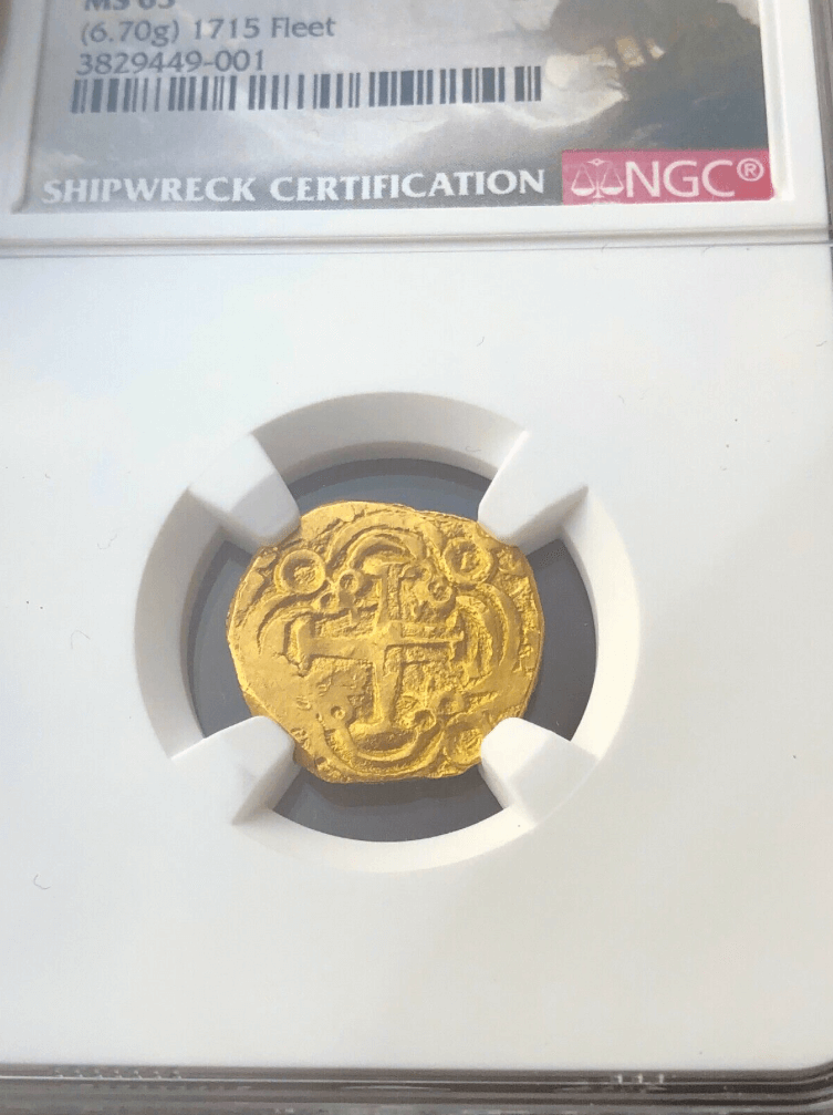 Colombia 2 Escudos 1694-1713 "from 1715 Fleet Shipwreck" NGC 63 6