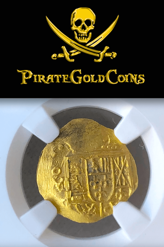 Mexico 1 Escudo 1714 "Fleet Shipwreck - Douglas Beach Find" NGC 61 6