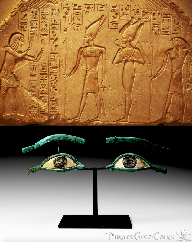 Authentic Egyptian Mummy Eyes from 332-30BC Ancient Artifact! 2