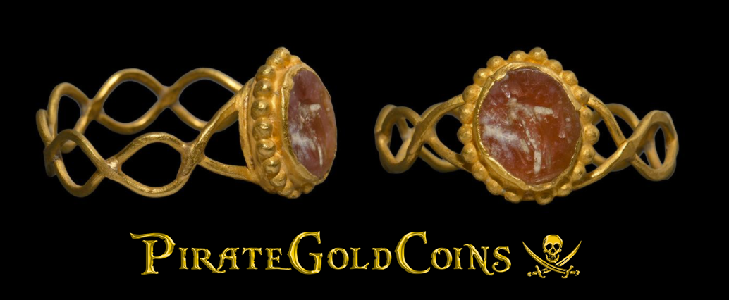 Roman Gold Ring with Mercury Gemstone