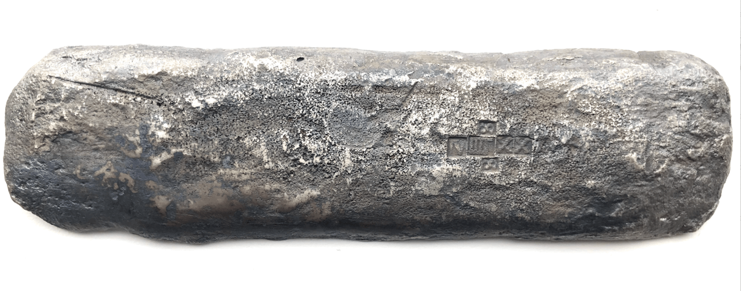 Tumbaga Silver Bar Tarascan 1526 Shipwreck 3.66 lbs 5