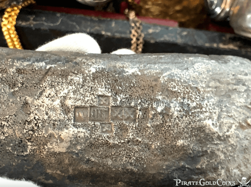 Tumbaga Silver Bar Tarascan 1526 Shipwreck 3.66 lbs 9