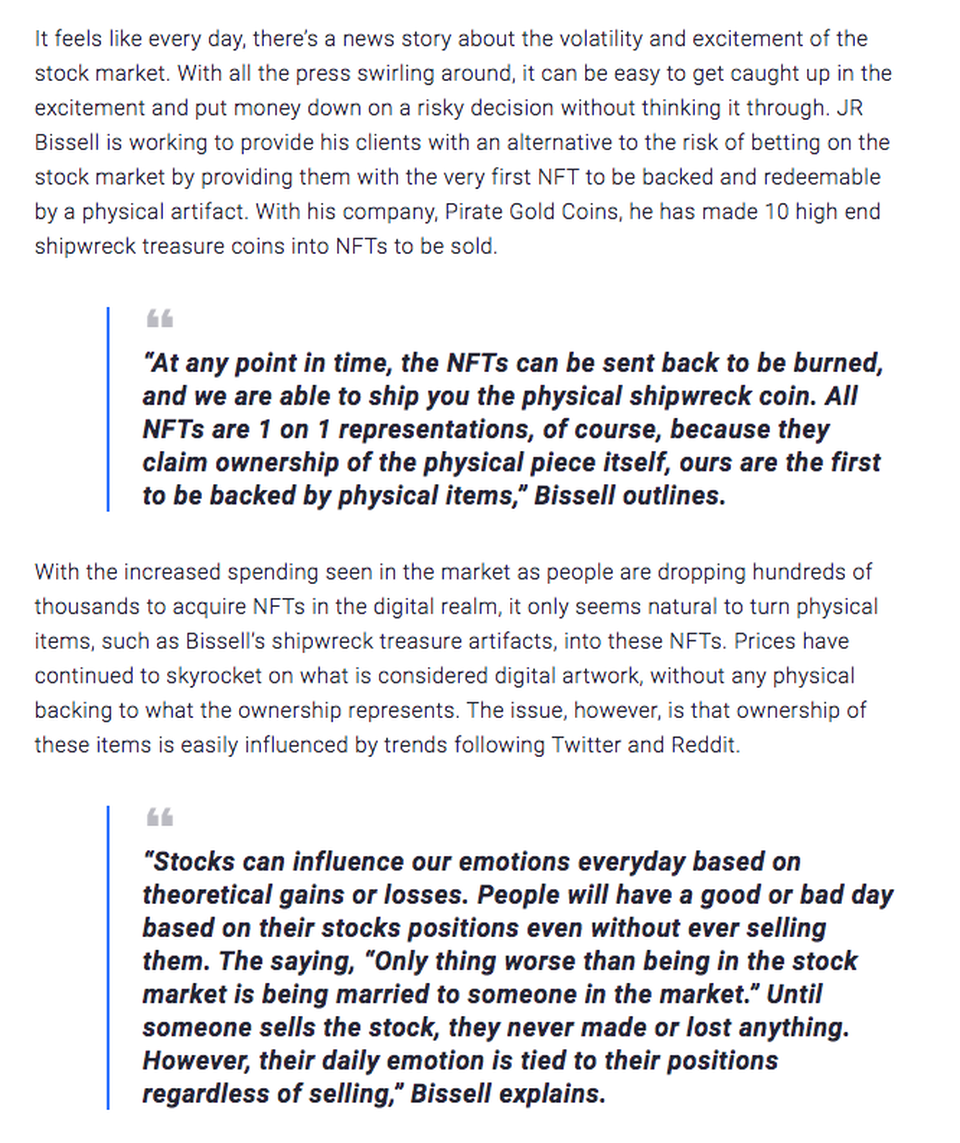 Chicago Weekly News: NFT Backed by Treasure - Page 2