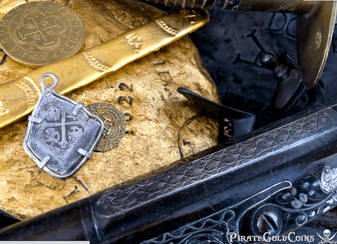 Mexico No Date 4 Reales "1715 Fleet Shipwreck" Hand Signed Mel Fisher COA