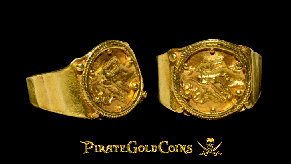 Roman Gold Wedding Ring 2-3rd Century AD "Clasping Hands" 5