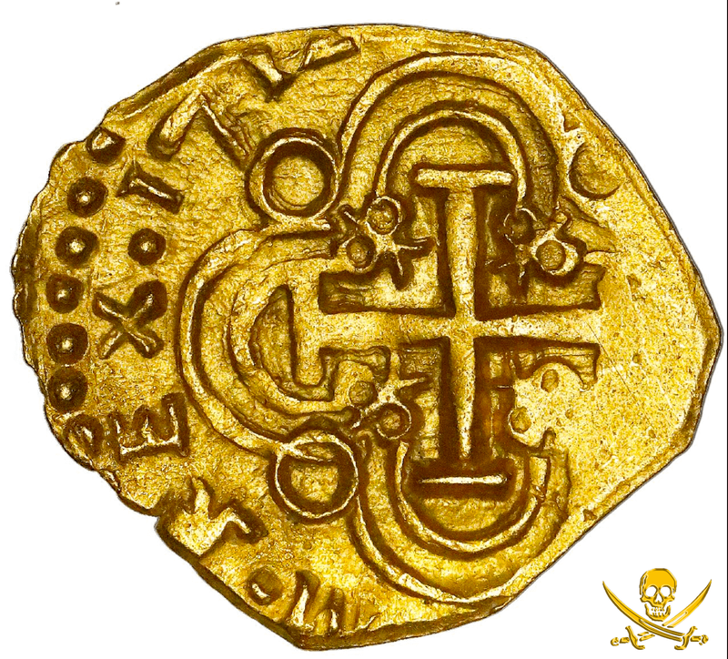 Colombia 2 Escudos 1712 "Fleet Shipwreck, 2nd Finest Known!" NGC 64