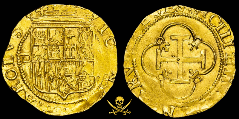 Spain 1 Escudo 1504-1555 "Incredible Detail" RAW 7