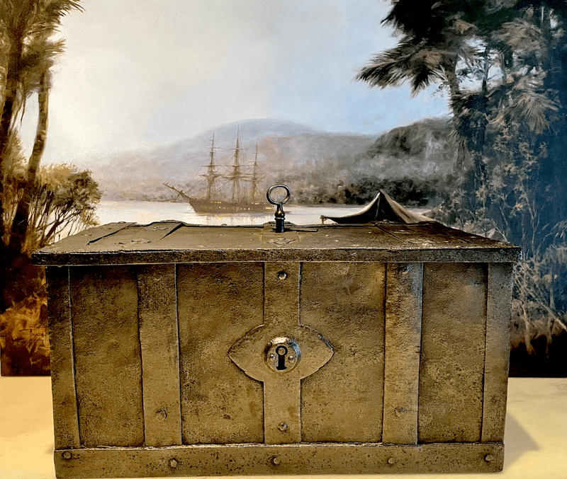 Nuremberg Treasure Chest 1600's Steel Armada Box 4