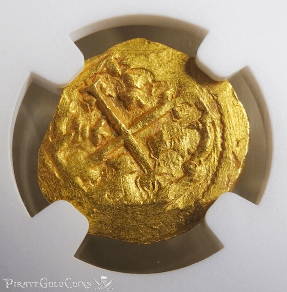 Mexico 1 Escudo 1713 Dated! "Finest Known- 1715 Fleet Shipwreck" NGC 64 10