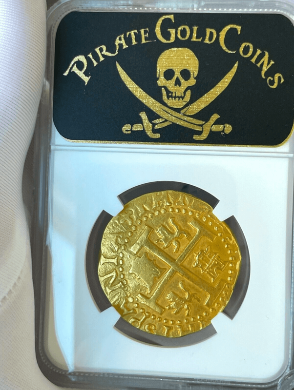 Peru 8 Escudos 1712 "1715 Plate Fleet Shipwreck" NGC 62 2