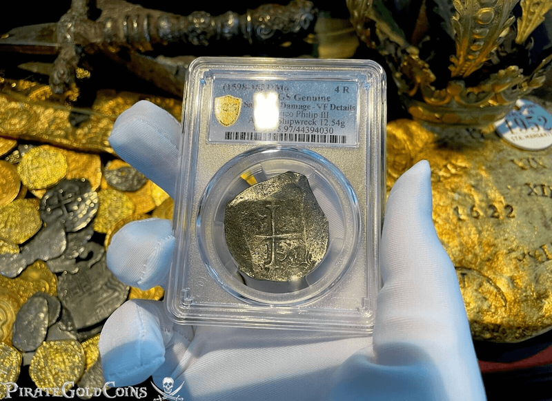 Mexico 4 Reales 1598-1621 "Atocha 1622 Shipwreck" Grade 1