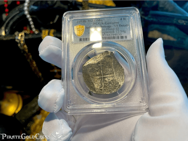 Mexico 4 Reales 1598-1621 "Atocha 1622 Shipwreck" Grade 1 5