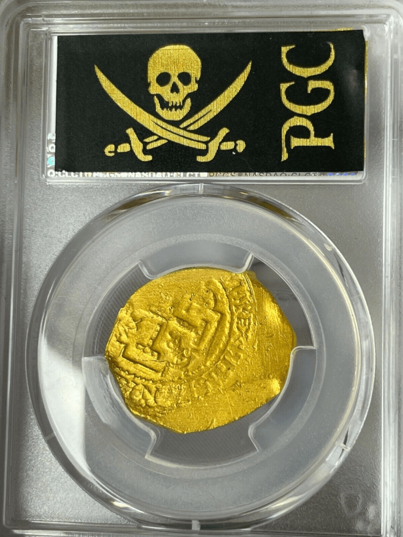Mexico 4 Escudos 1680-95 "1715 Fleet Shipwreck" NGC 55 17