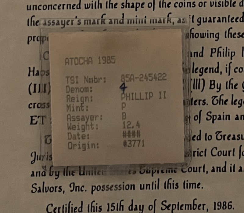 Bolivia 4 Reales 1603-12 "Atocha 1622 Shipwreck" PCGS VF 3