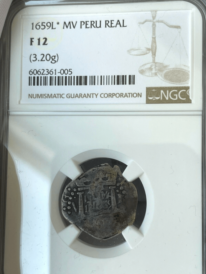 Peru 1 Real 1659 "Star of Lima- Finest Known" NGC 12