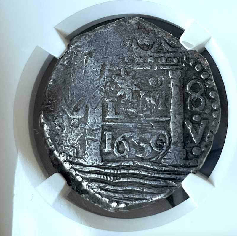 Peru 8 Reales 1659 "Star of Lima" NGC 25 11