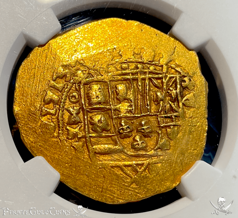 Mexico 8 Escudos Full Date 1713 "From 1715 Fleet Shipwreck" NGC 63