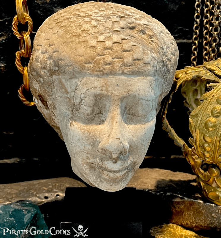 Ancient Egyptian Limestone Head of Man 600-300 BC