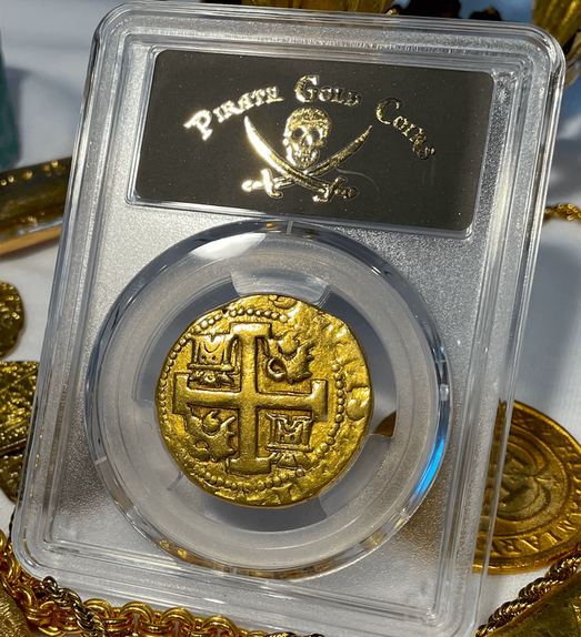 Peru 8 Escudos 1735 "Full, Bold Cross" PCGS XF