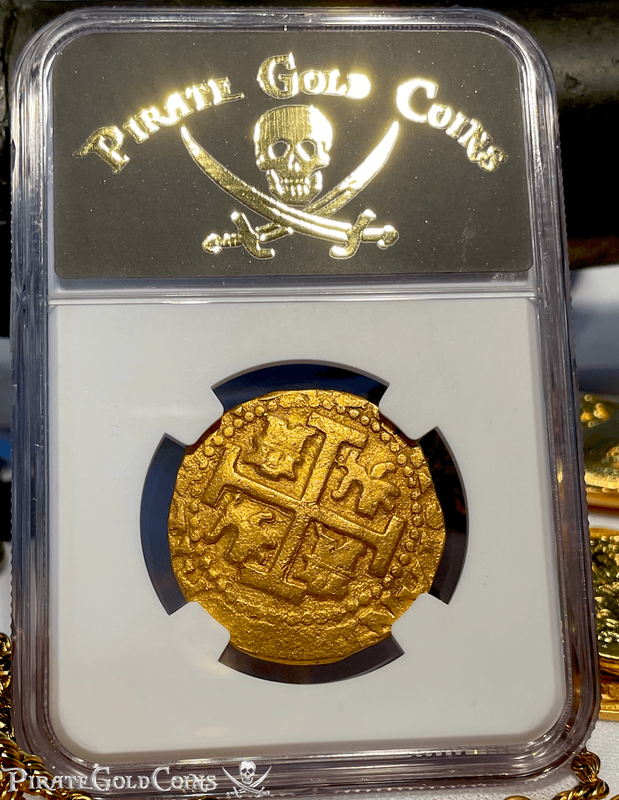 Peru 8 Escudos 1713 "Double Dated - 1715 Fleet Shipwreck" NGC 61 8