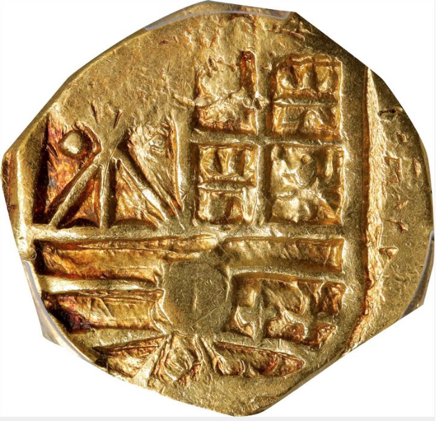 Colombia 2 Escudos 1694/3 "Unique & Finest Known" PCGS 55 3