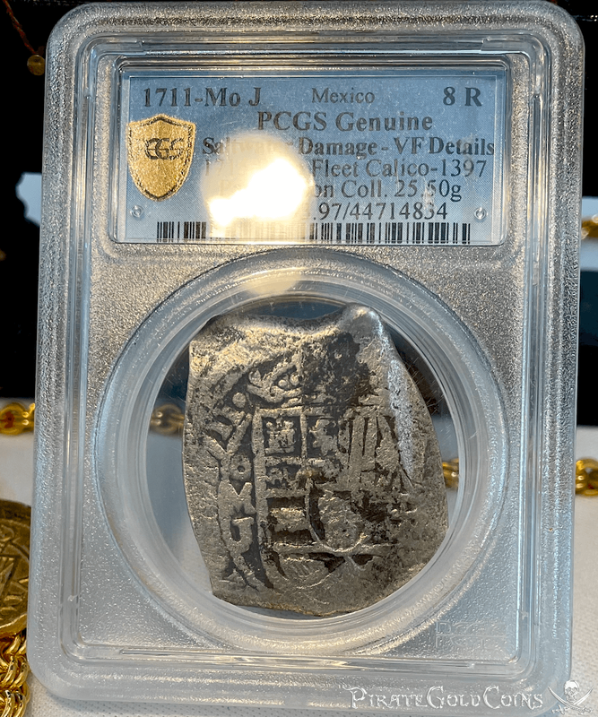 Mexico 8 Reales 1711 "Dated! 1715 Fleet Shipwreck" PCGS VF