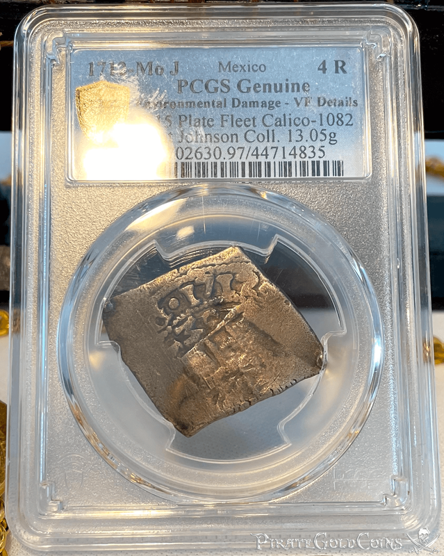 Mexico 4 Reales 1712 "Full Date- 1715 Fleet Shipwreck" PCGS VF
