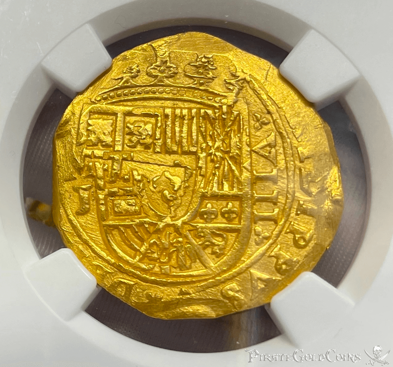 Mexico 8 Escudos 1714-1715 "1715 Fleet Shipwreck" NGC 62 3