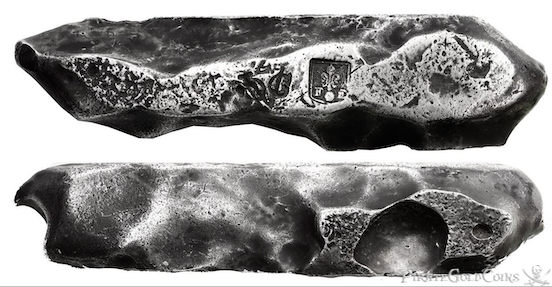 VOC Shipwreck Silver Bar from Christies 1986 Auction 2