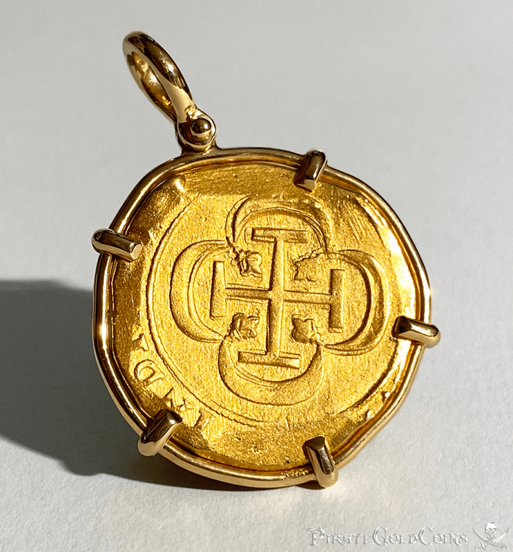 Mexico 8 Escudos 1715 Dated! "1715 Fleet Shipwreck" Pendant 8