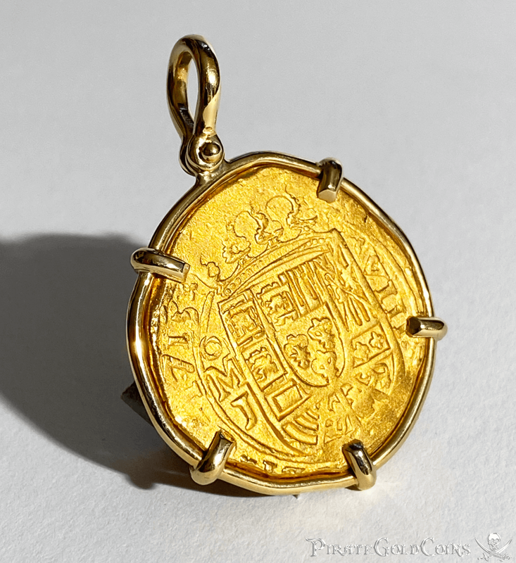 Mexico 8 Escudos 1715 Dated! "1715 Fleet Shipwreck" Pendant 4