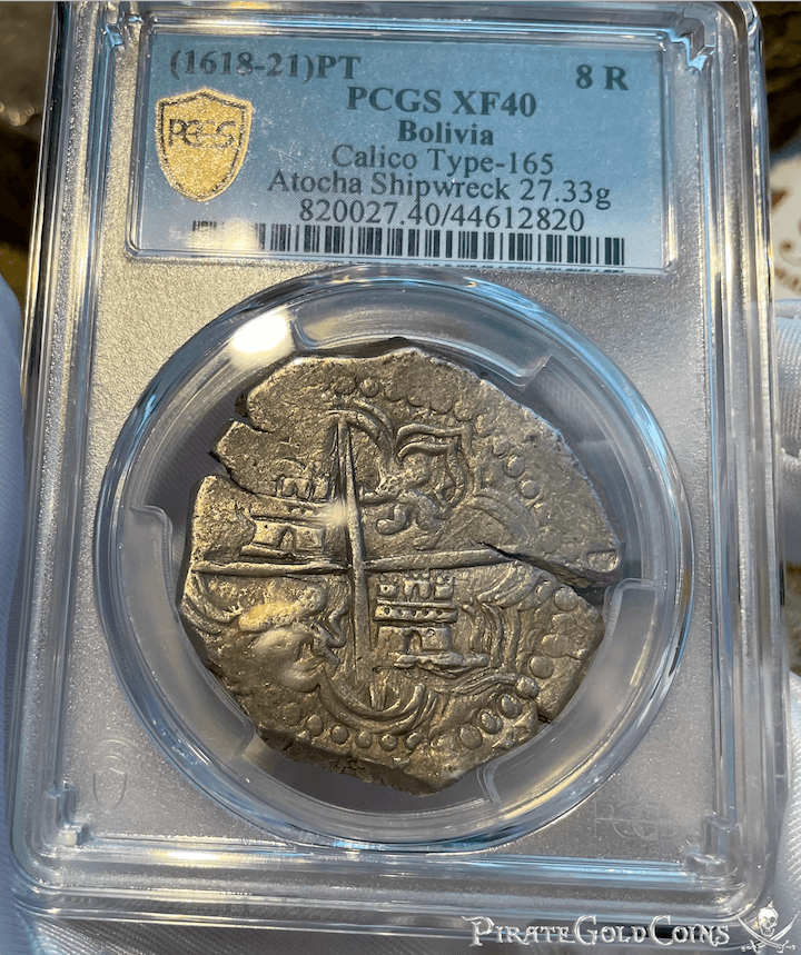 Bolivia 8 Reales 1618-21 "Atocha 1622 Shipwreck" PCGS 40 7