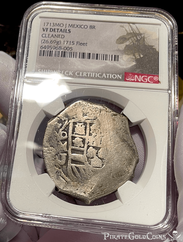 Mexico 8 Reales 1713 "Dated- 1715 Fleet Shipwreck" NGC VF 6