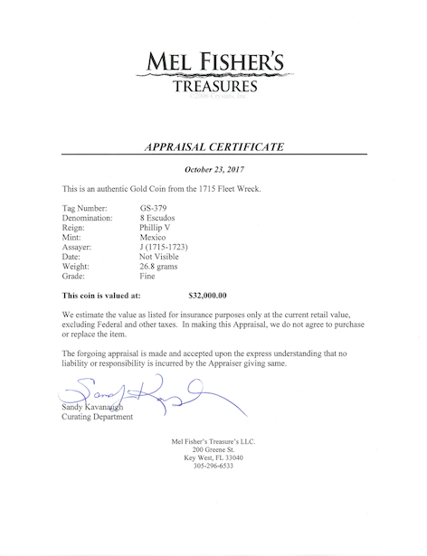 Mexico 8 Escudos 1714 (1712) "1715 Fleet Shipwreck" NGC XF 4