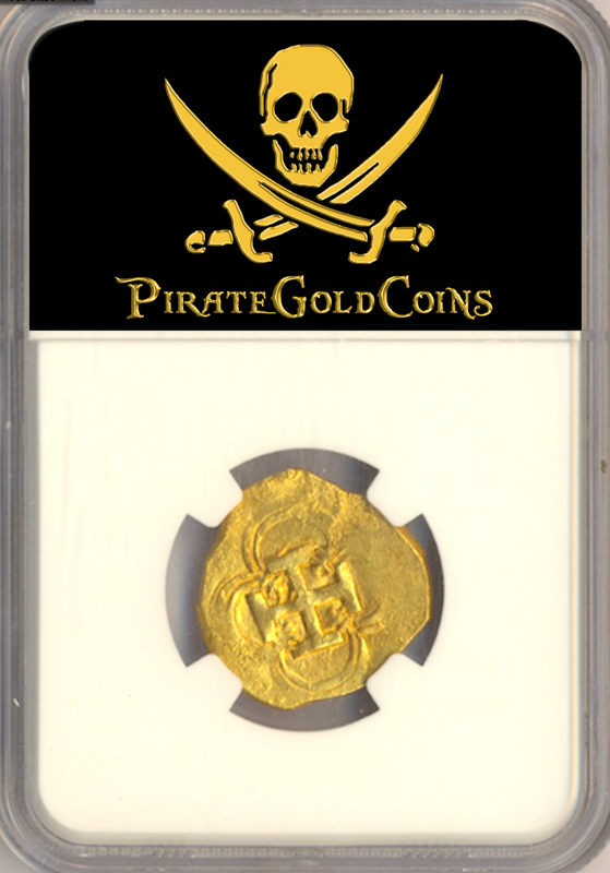 Spain 2 Escudos 1621-65 "Santa Margarita 1622 Shipwreck" NGC 64 4
