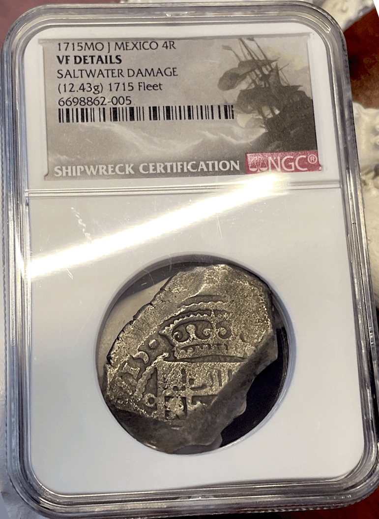 Mexico 4 Reales 1715 "1715 Fleet Shipwreck" NGC VF 4