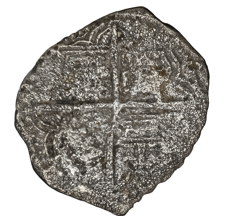 Bolivia 4 Reales 1598-1621 "Hand sig. 1982 - Atocha Shipwreck" NGC Genuine 4