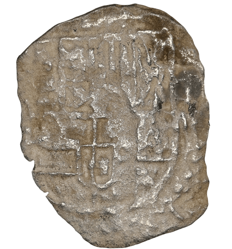 Bolivia 4 Reales 1598-1621 "Hand sig. 1977 - Atocha Shipwreck" NGC Genuine 5