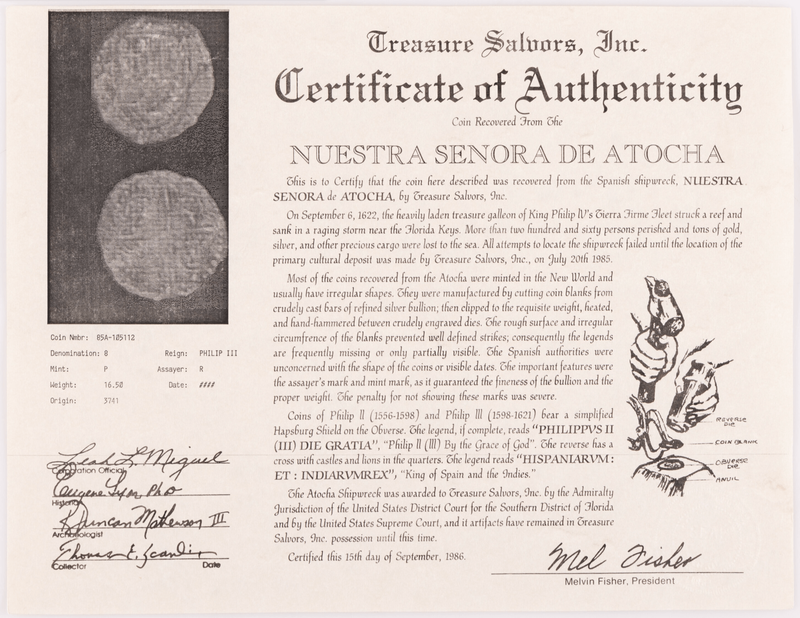 Bolivia 8 Reales 1598-1621 "Atocha Shipwreck" NGC Genuine 4