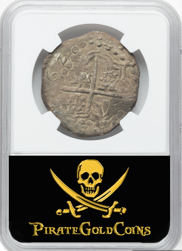 Bolivia 8 Reales 1620 "Hand sig. 1977 - Atocha Shipwreck" NGC Genuine 2
