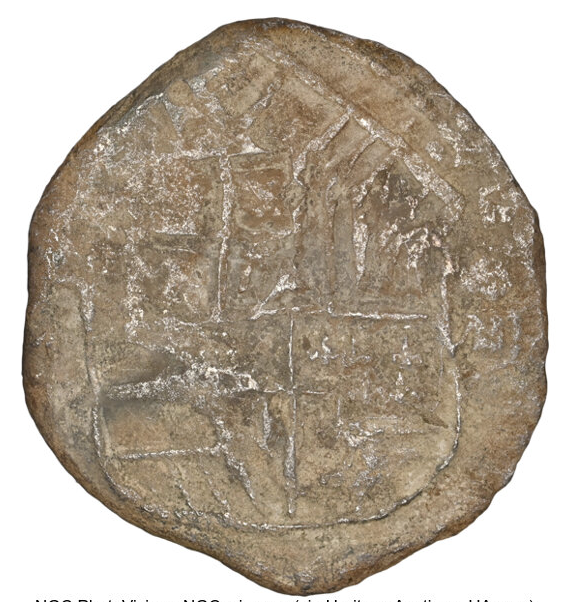 Bolivia 8 Reales 1620 "Hand sig. 1977 - Atocha Shipwreck" NGC Genuine 6