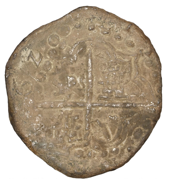 Bolivia 8 Reales 1620 "Hand sig. 1977 - Atocha Shipwreck" NGC Genuine 7