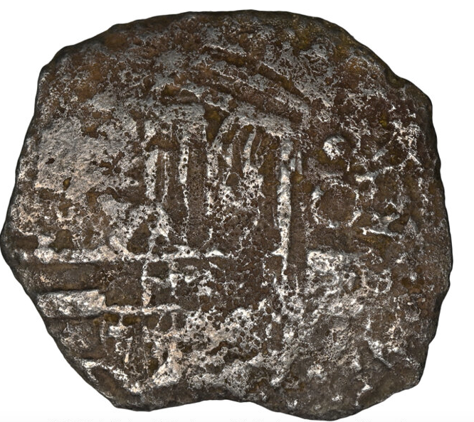 Bolivia 4 Reales 1598-1621 "Hand sig. 1976 - Atocha Shipwreck" NGC Genuine 4