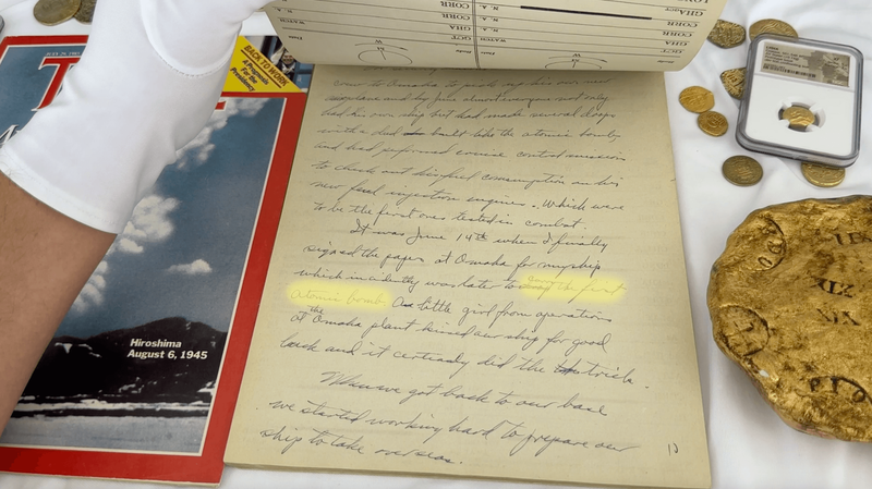 The Doc that Ended World War II: In-Flight Logbook from Enola Gay (Hiroshima) 8