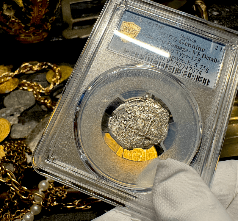 ​Bolivia 2 Reales 1618 "Atocha 1622 Shipwreck" PCGS VF 15