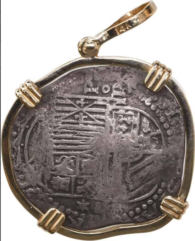 Peru 2 Reales 1598-1621 "Atocha 1622 Shipwreck" Pendant 4