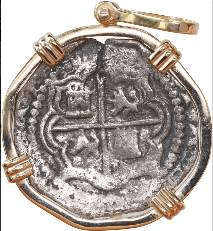 Bolivia 2 Reales Philip II "Atocha 1622 Shipwreck" Pendant 3