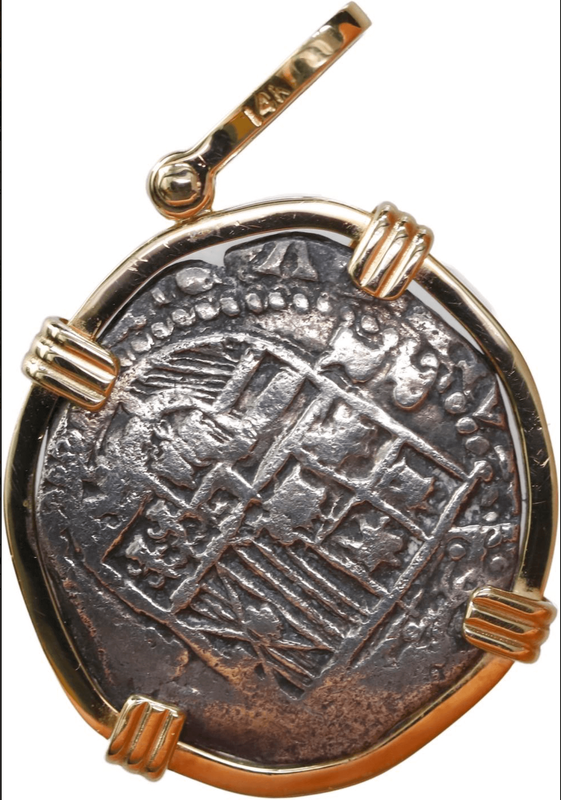 Bolivia 2 Reales Philip III "Atocha 1622 Shipwreck" Pendant 4