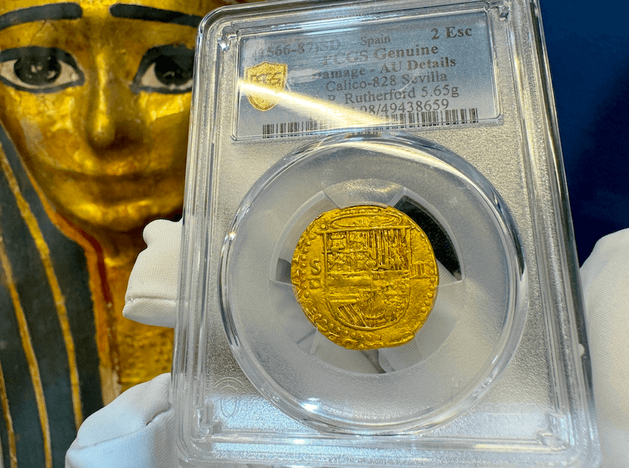 Spain 2 Escudos 156-98 "Philip II" PCGS AU